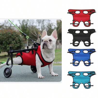 Chest And Back Support Used With The Wheel Scooter,( Without Wheel Scooter Only Chest Strap ),U-Shaped Design, Does Not Interfere With Urination And Defecation. Helps Pets Recover From Injuries And Walk After Having A Leg Disability.