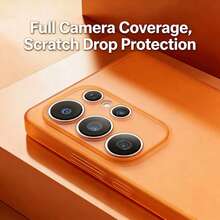 Ốp lưng TPU siêu mỏng, cảm giác như kim loại thật, dành cho Samsung Galaxy S26 S26Utra S26Plus S25 S25Plus S25Utra A16 A26 A36 A56 A17 A27 A57 S25FE - màu đen - Xem 6