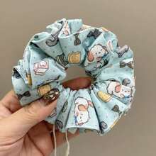 1 chiếc dây buộc tóc bằng sợi polyester hình động vật dễ thương, thiết kế hình chú cún hoạt hình, phù hợp cho mọi mùa. - Nhiều màu - Xem 3