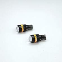 4 bóng đèn LED T10 W5W | Độ sáng tăng 300%, chiếu sáng hình cầu 720° | Cắm là dùng, vỏ hợp kim nhôm, tương thích 12/24V - Máy ảnh T10 màu đen kèm ống kính - Xem 12