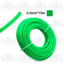 3.0毫米*15米方形绿色尼龙修剪线，1卷，适用于割草机和修剪器 - 打草繩3.0mm*15m方形綠色 - 查看 3