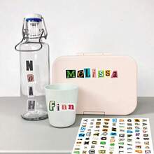 4/8/12sheets Magazine Letter Stickers Vintage Scrapbook Letters Stickers Small Ransom Alphabet Sticker For Scrapbooking Supplies Journaling Laptop Water Bottle DIY Crafts Gift Junk Journal - Letter 2 + New - View 6