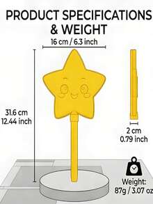 1pc Star-Shaped Face Contactless Payment Card Holder, Cute Magic Click Payment Card Sleeve, Suitable For Shopping, Outdoor Use, Decorative Phone Payment, Unique Gift, Portable Card Holder - Multicolor - View 4