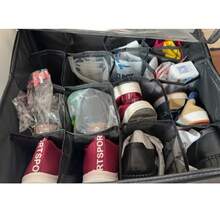 1pc Foldable PVC Transparent Shoe Box With Lid, Available In Gray, Beige And Black, Multifunctional Storage Box For Shoes, Clothes And Miscellaneous Items - View 7