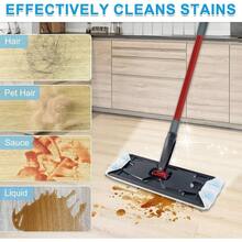Mop Pads Ocedar H2prO Flat Mop, 4 Pack Mop Refills O - Cedar H2pro Flat Mop, Washable Reusable Microfiber Mop Heads Replacements Ocedar H2 Pro Mop - 4 Pack Mop Refills & Handle - 查看 8
