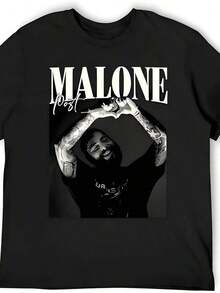 Magliette Hip Hop da uomo, T-shirt, Top Hip Hop alla moda, T-shirt Rock larghe, T-shirt da ragazzo, Novità estive unisex per uomo e donna, Regalo per la festa del papà, Regalo di laurea, Saldi per uomo - Nero 5 - Visualizzare 1