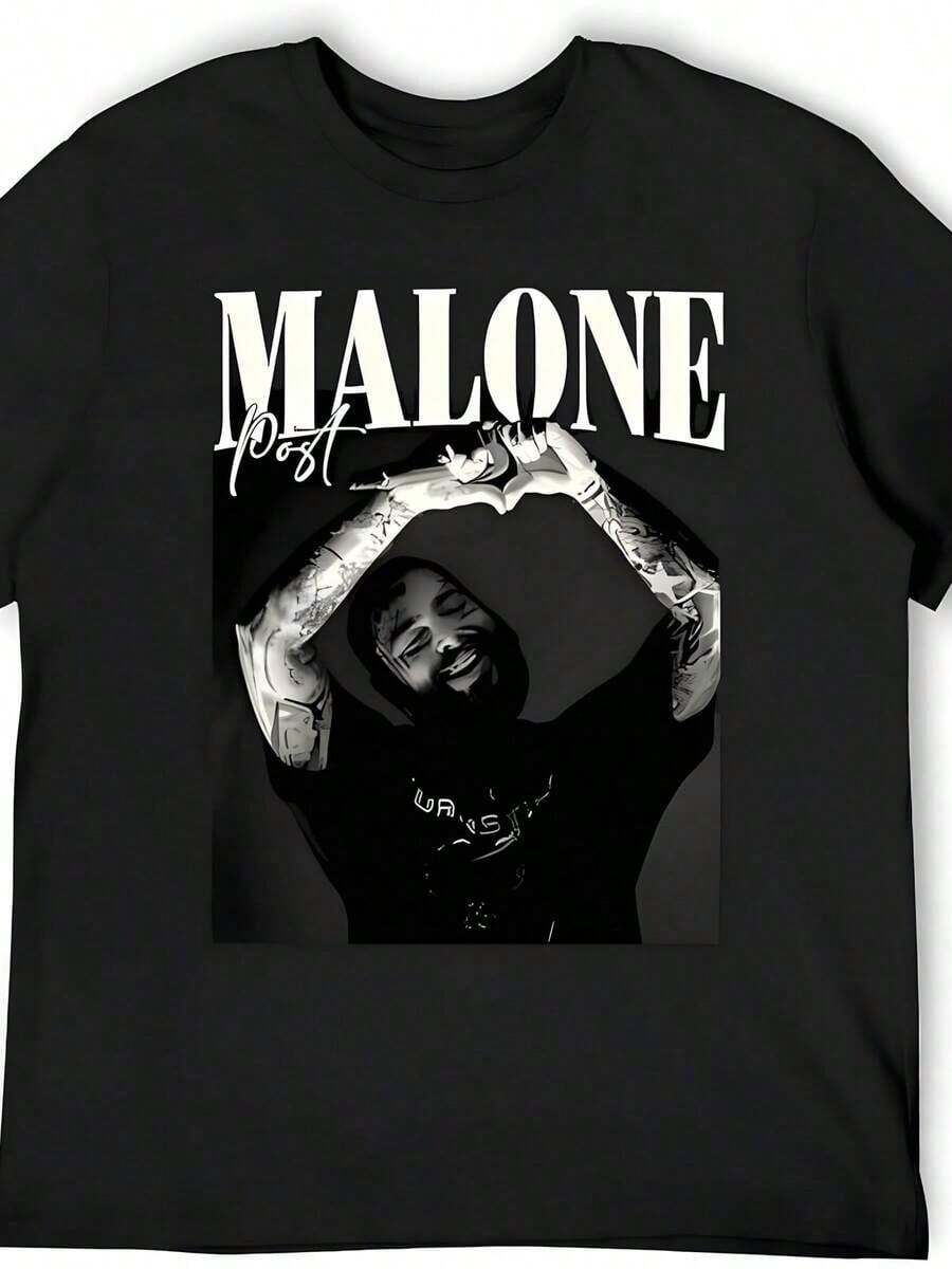 Magliette Hip Hop da uomo, T-shirt, Top Hip Hop alla moda, T-shirt Rock larghe, T-shirt da ragazzo, Novità estive unisex per uomo e donna, Regalo per la festa del papà, Regalo di laurea, Saldi per uomo - Nero 5 - Visualizzare 1