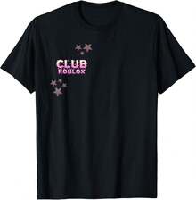 Club ROBLOXS Classic T-Shirt Girls Clothes,Boys Clothes,Tops For Women,Tops For Men,Summer Clothes,Summer Tops,Funny T Shirts,Graphic Tee,Black Tops,Holiday Outfits For Women,Summer Holiday Outfits - màu đen - Xem 1