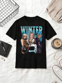 Maglietta retrò degli anni '90 Aespa invernale - nero - Visualizzare 6