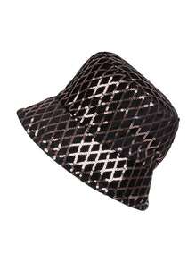 1 pieza Sombrero de cubo con lentejuelas en forma de diamante, plegable, ligero, de moda para todas las estaciones, vestidos de fiesta, viajes, oficina, regalo de boda, playa, festival - multicolor - Ver 10