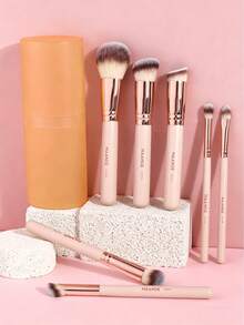MAANGE 4/8pcs Soft Synthetic Makeup Brush Set, Includes Foundation, Powder, Blush, Concealer, Contour, Highlighter, Detail Brushes, Suitable For Liquid, Cream And Powder, Used For Blending, Mixing And Facial Makeup, Perfect Gift For Women And Girls - Multicolor - View 9