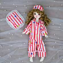 Bộ 6 món đồ ngủ cho búp bê BJD 30cm, quần áo mặc nhà cho búp bê, trang phục nhập vai cho búp bê Boneka, thích hợp làm quà tặng ngày lễ, sinh nhật, tựu trường, tốt nghiệp. - Nhiều màu - Xem 3
