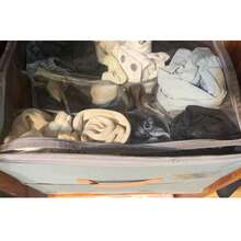 1pc Foldable PVC Transparent Shoe Box With Lid, Available In Gray, Beige And Black, Multifunctional Storage Box For Shoes, Clothes And Miscellaneous Items - View 8