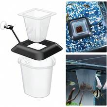 Floating Aquarium Bloodworm Feeder Cup With Suction Cup Multipurpose Fish Food Holder And Measurer For Fish Tanks - 1 - View 2