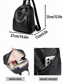 [Available In Multiple Colors . Light Luxury Quality] Stylish And Versatile Women's Backpack, The Ultimate Companion For Commuting, School, And Travel! - Multicolor - View 3