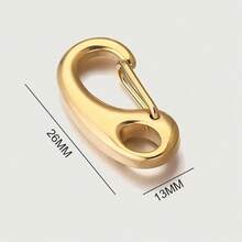 1 chiếc khóa càng cua bằng thép không gỉ 304 mạ vàng/bạc kèm vòng nối, thích hợp để tự làm trang sức như vòng tay, dây chuyền, móc khóa. - kẹp tôm hùm - Xem 7