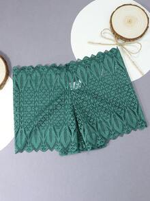 1 chiếc quần lót nữ gợi cảm, kiểu boxer ren, quần đùi nữ. - màu xanh lá - Xem 5