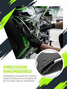 Carbon Fiber Motorcycle Front Windshield Wing, Suitable For Nmax155, Ninja250 300, GSX250R, 250SR, Enhances Airflow Performance - A - View 10