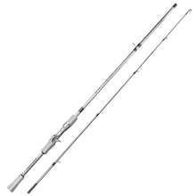 SOUGAYILANG 1.8m/5.9ft Ultralight Fishing Rod - Suitable For Freshwater And Saltwater Fishing Beginners, With EVA Handle And Ceramic Guides - Silver - View 13