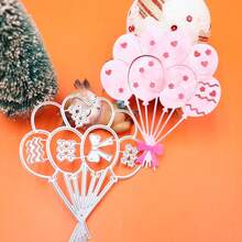 Troqueles de ramo de globos para hacer tarjetas, fiestas, troqueles de corte de metal para manualidades, álbumes de recortes, manualidades - Ramo de globos I- - Ver 3
