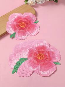 20张粉色樱花图案餐巾纸，可爱樱花图案一次性餐巾纸，粉色生日装饰餐具餐巾纸，明亮花卉餐具，适用于茶会、婚礼、婴儿派对、家居装饰、桌面装饰，粉色蝴蝶结餐巾纸，派对用品，婚礼用品，新娘送礼会和生日派对 - 粉紅色櫻花 - 查看 9