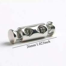 10个金属双孔双头弹簧扣帽扣，绳扣，穿绳扣，鞋带松紧调节扣，弹簧扣绳锁，适用于衣服、包包、鞋带等DIY手工固定伸缩扣 - 帶扣 - 查看 5