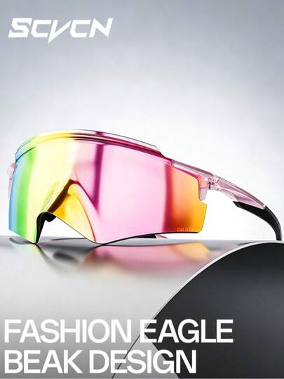  1 chiếc kính thể thao nam SCVCN, kính chạy bộ ngoài trời, kính đạp xe, kính thời trang Y2K cho nữ.