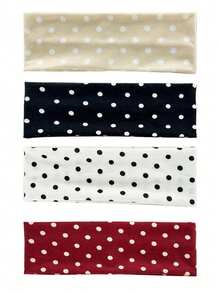 1条波点运动吸汗带 - 跑步健身头带、夏季发饰、沙滩发夹、度假发夹、假日旅行 - 彩色 - 查看 10