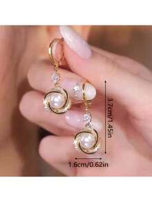 Luxurious Fashion Simple Earrings New Creative Party Commemorative Jewelry Versatile Exquisite Christmas Birthday Gift - 綠色的 - 查看 6
