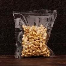 100pcs 1cm Mini Gold Bar, Sunflower Seed, Peanut And Corn Plastic Imitation Gold Nuggets, Suitable For Treasure Hunt Party Decor, Potted Plant Decor, DIY Crafts And Photo Frame Background Decor - Mini Gold - View 10