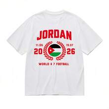 Jordan World Football 2026 Badge Design T-Shirt - 白色 - 查看 3