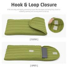 Puffy Laptop Sleeve 13-14 Inch Streak-Green, Protective Carrying Case For Women, Cute Neo Case Compatible With 15 And 16 Inch Laptops, Compatible With Macbook Air M2, Xps In Cover - View 5