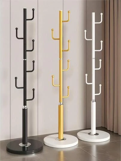 1pc Iron Vertical Clothes Hanger, Approximately 64 Inches In Height, Floor-Standing Coat Rack, Durable, Stylish And Beautiful, Movable, Easy To Assemble/Disassemble, Suitable For Living Rooms, Hallways, Bedrooms, Offices, Holiday Gifts, Christmas Gifts