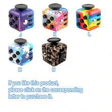 1PC Multi-Color Cube/Dice Toy, Creative Stress Relief Toy For Teenagers And Adults, Decompression Dice A Stress Relief Toy For Teenagers Tool The Office To Kill Time When Bored In Class Finger Cube Adults Vent Small Desktop Relieve And Anxiety Fidget ToysStress Ball Multicolor, Vibrating Toy>Abs, Vibration Toy, Poppers, Stocking Filler (Random Shipment With Or Without Lines) - 白色 - 查看 3