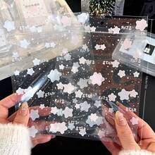 10pcs Cute Star Pattern Transparent Storage Bags, Aesthetic Gift Packaging Bags Suitable For Small Businesses, Photo Cards Jewelry Storage - Rectangle - View 2