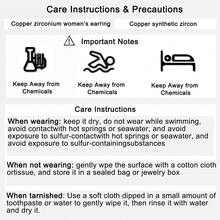 2 chiếc/1 cặp Hoa tai đính đá Zirconia tổng hợp thiết kế hình ngôi sao thanh lịch độc đáo thời trang, Hoa tai, Quà tặng cho lễ đính hôn trong đám cưới của phụ nữ - Vàng - Xem 5