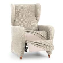 Kiva Universal And Versatile 1-Seater Relax Armchair Cover, Various Colors Available – Easy-To-Fit Protective Armchair Cover For Backrest, Seat And Arms - 原始雷神 - 查看 9