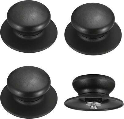 4Pcs Universal Pot Lid Knobs - Replacement Handles For Kitchen Cookware, Non-Slip Pan Lid Toppers
