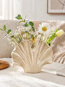 1pc Ginkgo Leaf Shaped Vase, Spotted Decorative Vase Suitable For Placing On Desktops, Living Rooms And Other Spaces - Ginkgo Leaf Vase - View 3