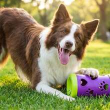 Interactive Pet Slow Feeder Toy With Treat Dispenser, Durable Chew Puzzle Toy, Helps Reduce Boredom And Anxiety, Suitable For Small To Medium Dogs And Cats, Indoor And Outdoor Use - Multicolor - View 4