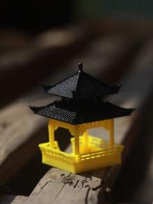 迷你3D打印中式亭阁摆件，复古东方建筑微缩模型，禅意花园盆景水族箱装饰，美观温馨的桌面摆件，DIY微景观仙境花园配件，传统中国文化收藏礼品，适用于家居、办公室、书架装饰 - 亭子 - 查看 3