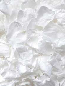 10/50100pcs White Rose Petals Artificial Rose Petals For Valentine's Day, Wedding Decorations, Romantic Proposals, Anniversaries, Parties, Aisle Decorations, And Flower Girls. - White - View 3