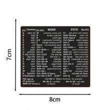 Waterproof Keyboard Shortcut Stickers, Windows/Apple Universal, Word Function Key Reminder Stickers, Applicable For Windows/Apple Computers, Word Universal Keyboard Stickers - Multicolor - View 18