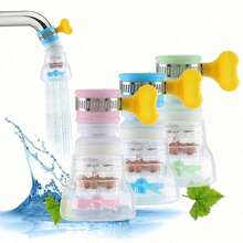 2pcs TATUKIKO Faucet Water Filter Extender With 360° Adjustable Shower Head & Removable Filter Cartridges - Brushed Nickel Finish, Single Hole Installation For Kitchen Sink & Bathroom Faucet, No Electricity Required, Improves Water Quality & Reduces Plastic Bottle Waste, Shower Water Filter, Contemporary Design, Durable Construction, Household Essentials - Mixed-color - View 8