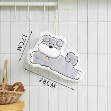 1pc Cute Puppy Shaped Towel, Highly Absorbent, Hanging Design Suitable For Kitchen, Bathroom, Room Decor, Easy To Clean, Kitchen Towel, Bathroom Accessory (Actual Product Color May Slightly Differ From The Picture) - Multicolor - View 14