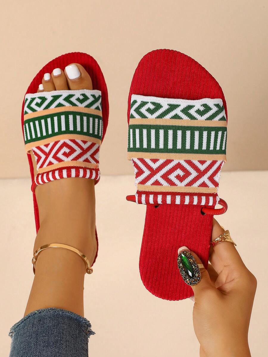 女士复古凉鞋，2024新款夏季百搭平底罗马鞋，舒适凉鞋
