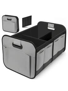 XUDA 1pc/2pcs Heavy Duty Car Trunk Storage Box, Foldable Multi-Compartment Design With Reinforced Handle, Suitable For Sedan, SUV And MPV, Trunk Organizer - 2 PC - View 13