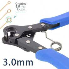 KLONKEE Kìm uốn vòng một bước, kìm uốn vòng 1.5mm, 2.25mm, 3mm, dụng cụ uốn dây kim loại dùng trong sản xuất trang sức, kìm xoắn 9 cái, kìm chĩa 9 cái, kìm cuộn đa năng có rãnh và chức năng cắt, có thể tạo ra ngay những chiếc vòng đều đặn cho bông tai, vòng tay, dây chuyền và trang sức bằng dây, kìm cầm tay nhỏ gọn dùng cho trang sức DIY dây 0.5-2mm, thích hợp cho sản xuất và bảo trì trang sức (người đam mê nghiệp dư và người mới bắt đầu). - Nhiều màu - Xem 16