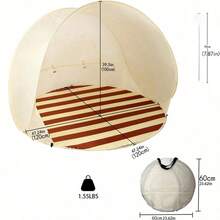 Tenda da spiaggia leggera, portatile e ad allestimento rapido, accessori essenziali per la spiaggia, traspirante e spaziosa, accessori essenziali per spiaggia e campeggio, forniture per giardino all'aperto, ideale per pesca, escursionismo e viaggi, attrezzatura estiva per attività all'aperto, riparo dal sole, tende per campeggio, tende pop-up, tenda per feste - A - Visualizzare 5