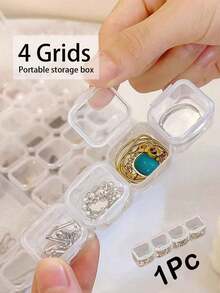 Say Goodbye To Cluttered Jewelry! This Rotating Jewelry Organizer Is Incredibly Practical! Made Of High-Transparency Acrylic, It's Clear, And Dustproof, Making Your Jewelry Easy To See At A Glance. - Multicolor - View 11